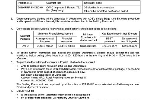 00 IFB for CW C revised 08 Jan 2020 2