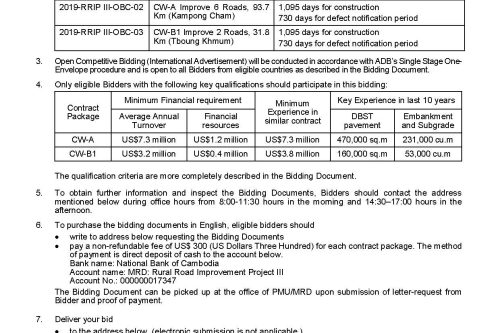 00 IFB for CW A CW B1 revised 23 Jan 2020 2