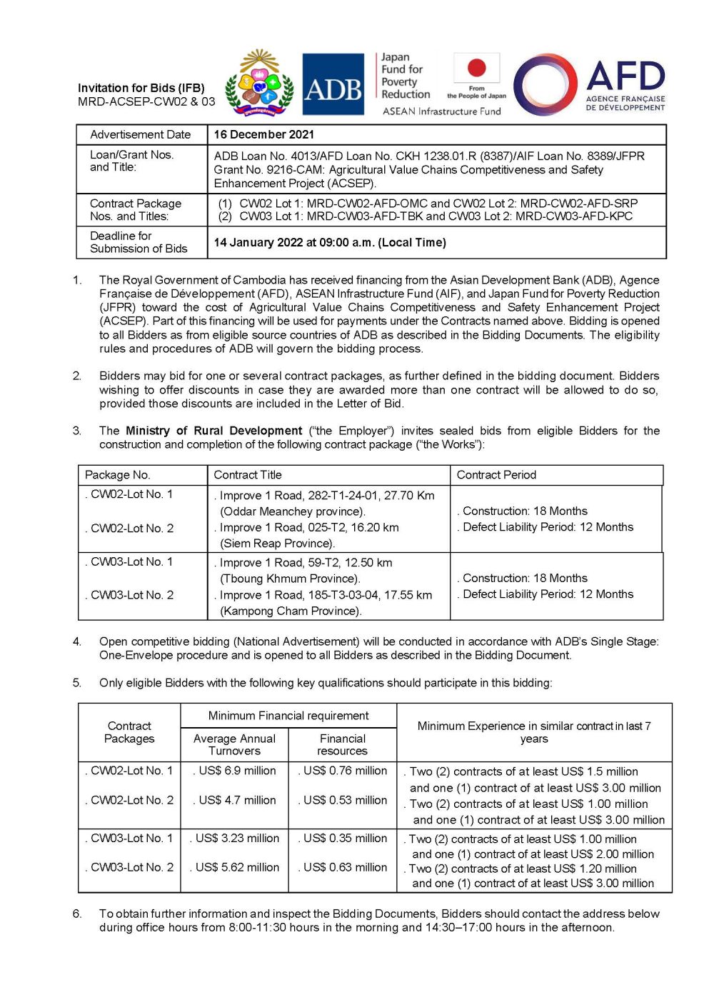 IFB CW02 CW03 Rev1 1 Page 1