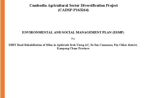 Pages from One ESMP and Two ECOPs for Package1 subproject MRD CASDP