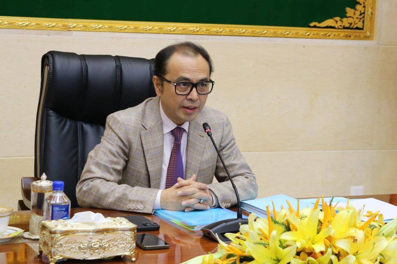 ឯកឧត្តម ឈឹម សៅគី អញ្ជើញចូលរួមកិច្ចប្រជុំអន្តរក្រសួងស្តីពីសេចក្តីព្រាងក្របខ័ណ្ឌតាមដាន ត្រួតពិនិត្យ និងវាយតម្លៃការអនុវត្តយុទ្ធសាស្រ្តបញ្ចកោណ ដំណាក់កាលទី១ និងតារាងម៉ាទ្រីសវាស់វែងសមិទ្ធកម្ម 3 photo 2024 09 13 21 13 38