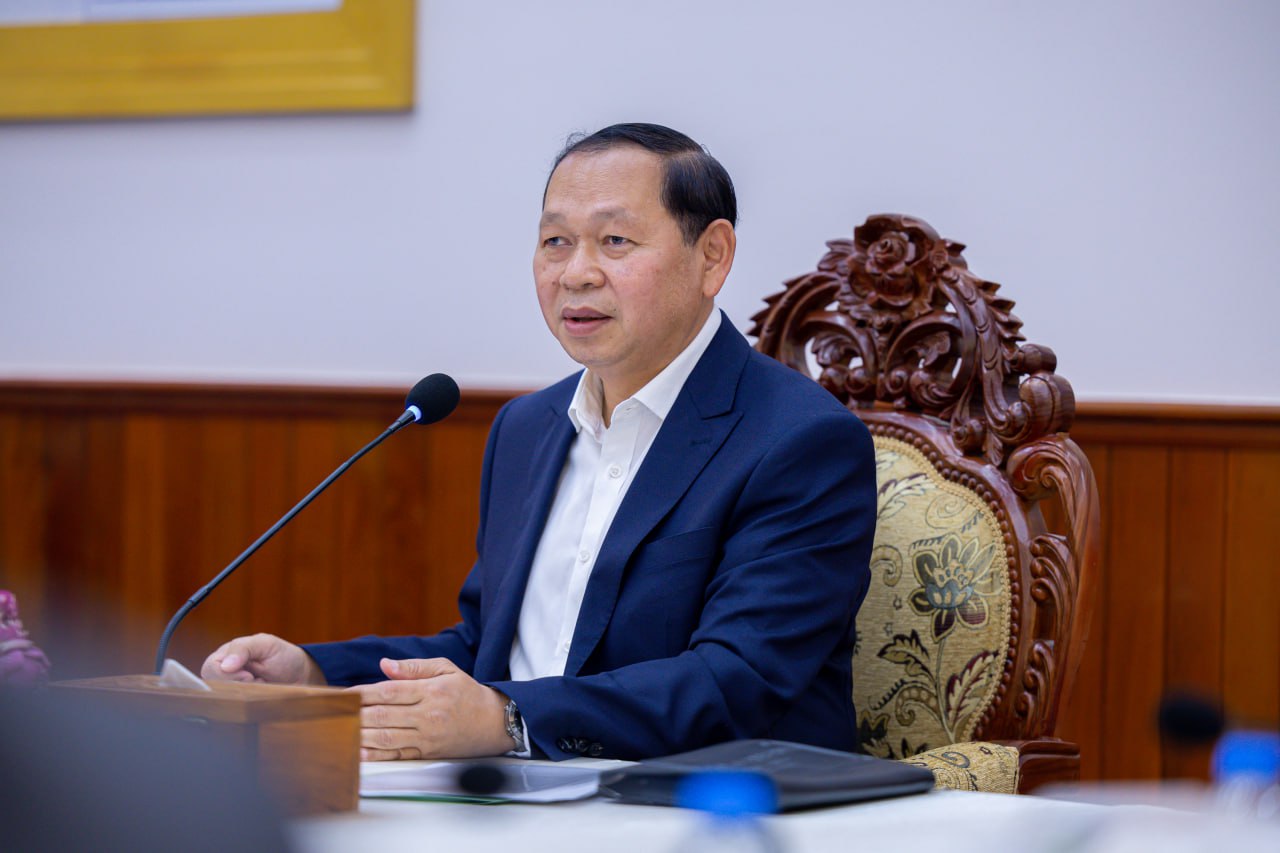 កិច្ចប្រជុំបូកសរុបលទ្ធផលការងារប្រចាំខែមេសា និងលើកទិសដៅការងារខែឧសភា ឆ្នាំ២០២៥ របស់ក្រសួងអភិវឌ្ឍន៍ជនបទ