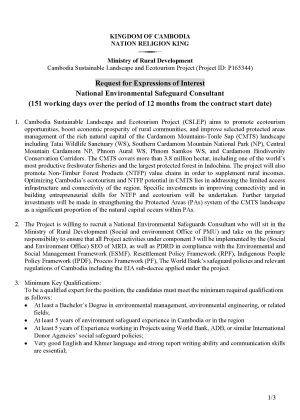 1 REOI for Environmental Safeguard Page 1