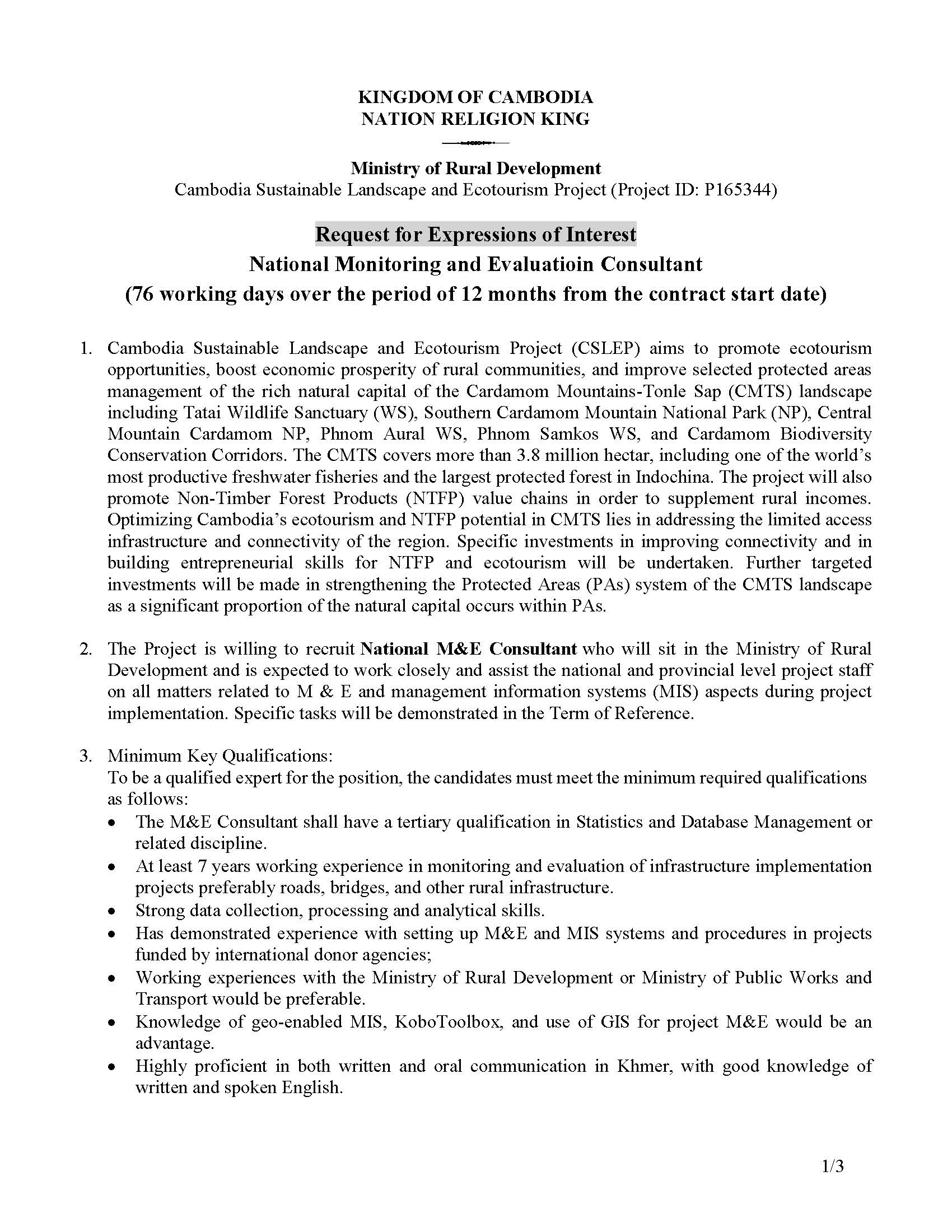 4 REOI for ME Consultant Page 1