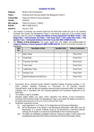 Invitation for Bids DRM2 GOODs Page 1