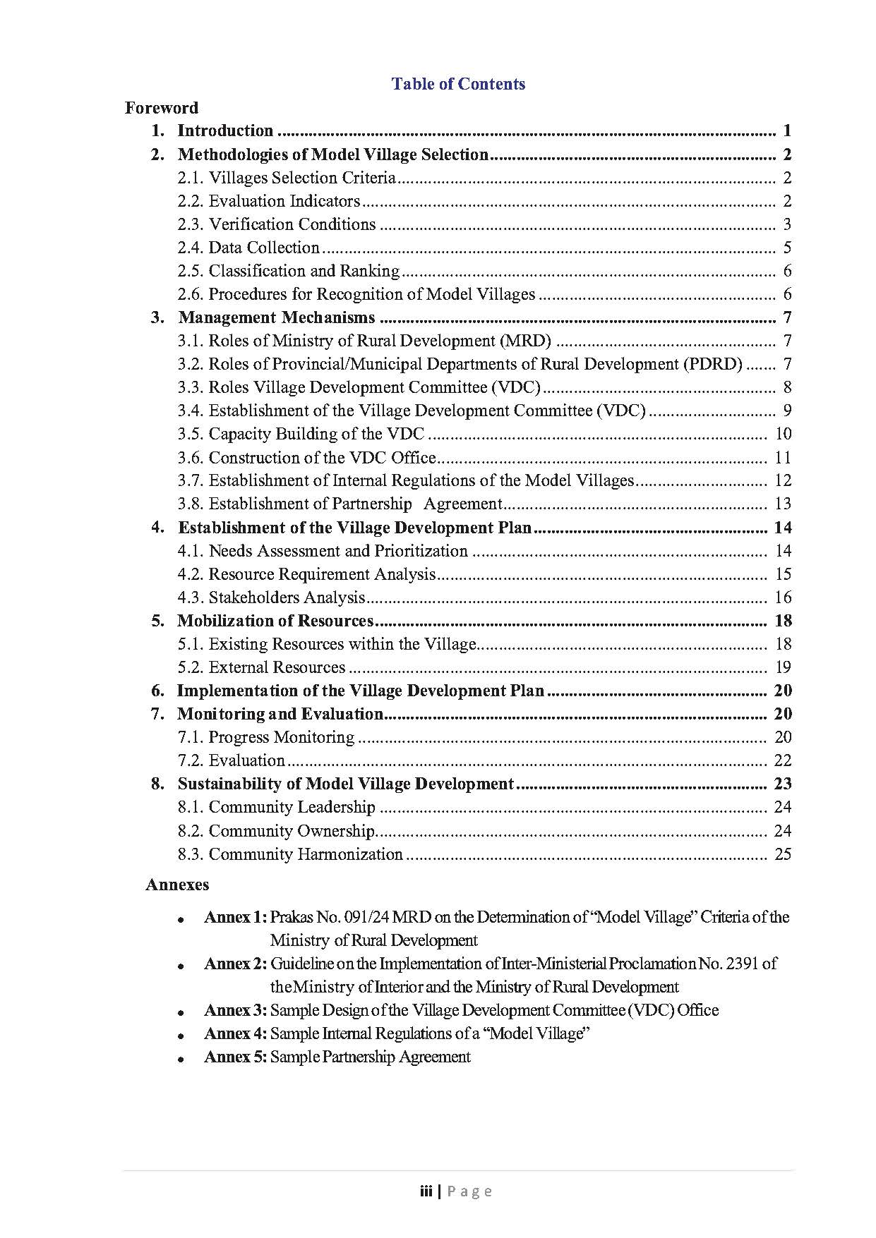 Guidebook on The Development of Model Village Page 04