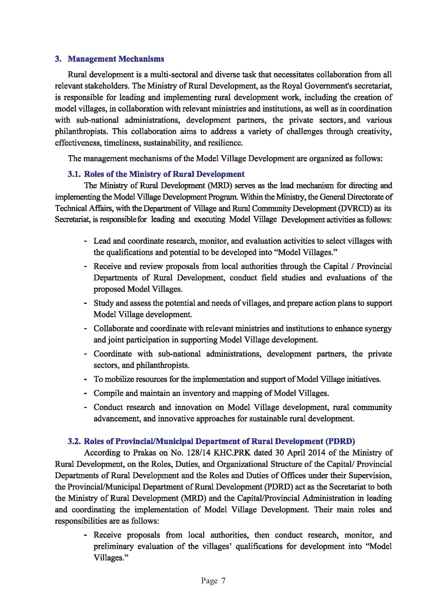 Guidebook on The Development of Model Village Page 11