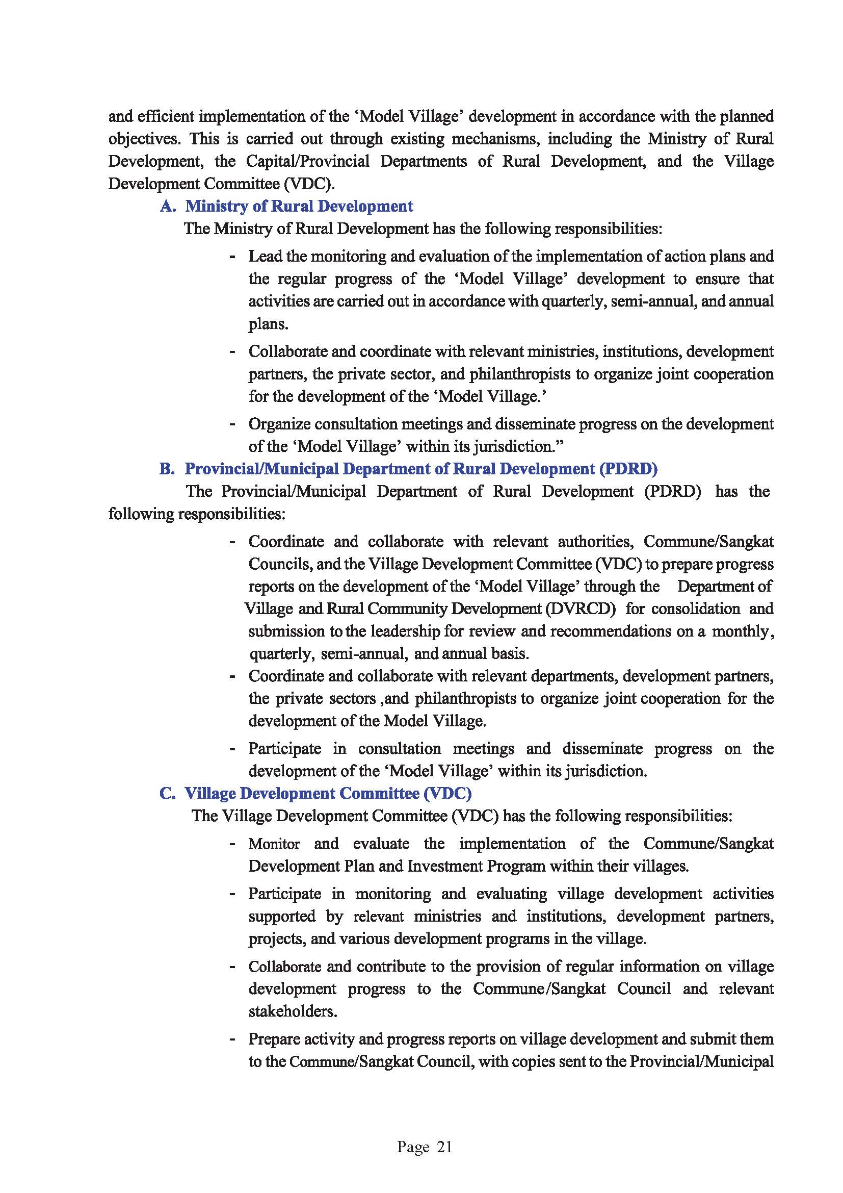 Guidebook on The Development of Model Village Page 25