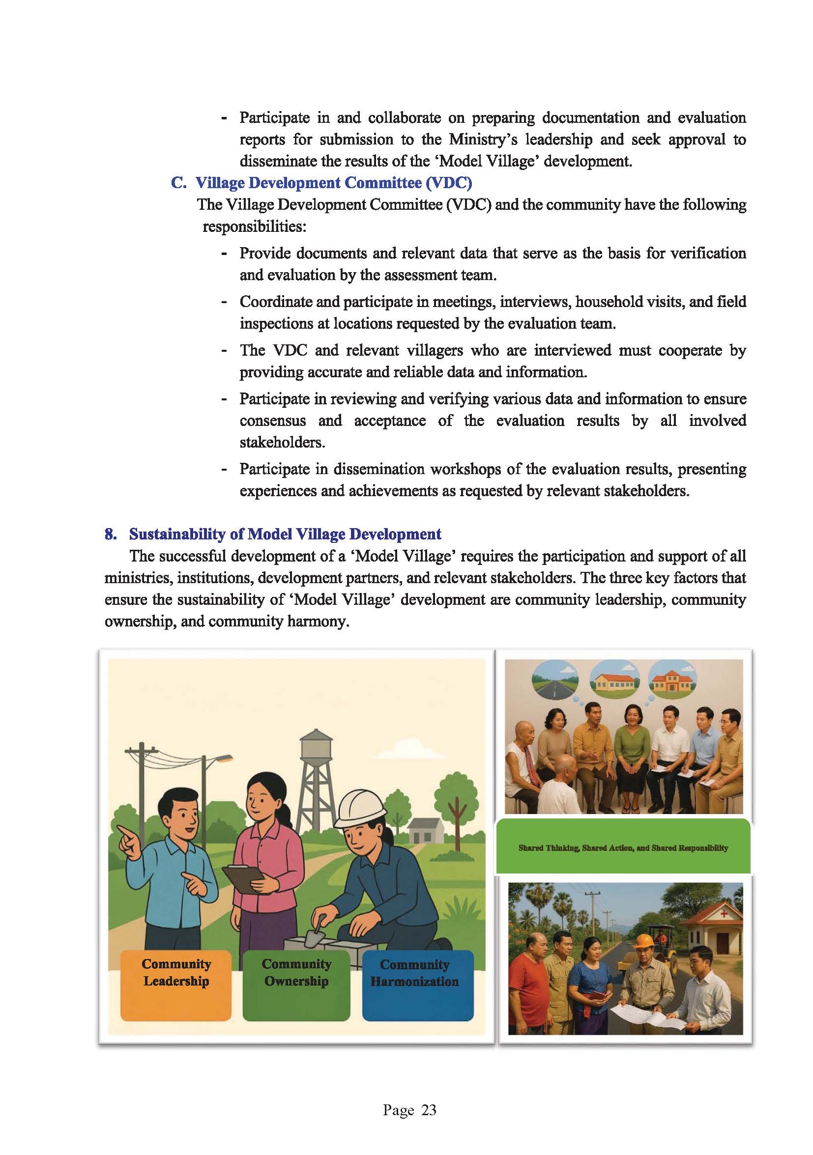 Guidebook on The Development of Model Village Page 27