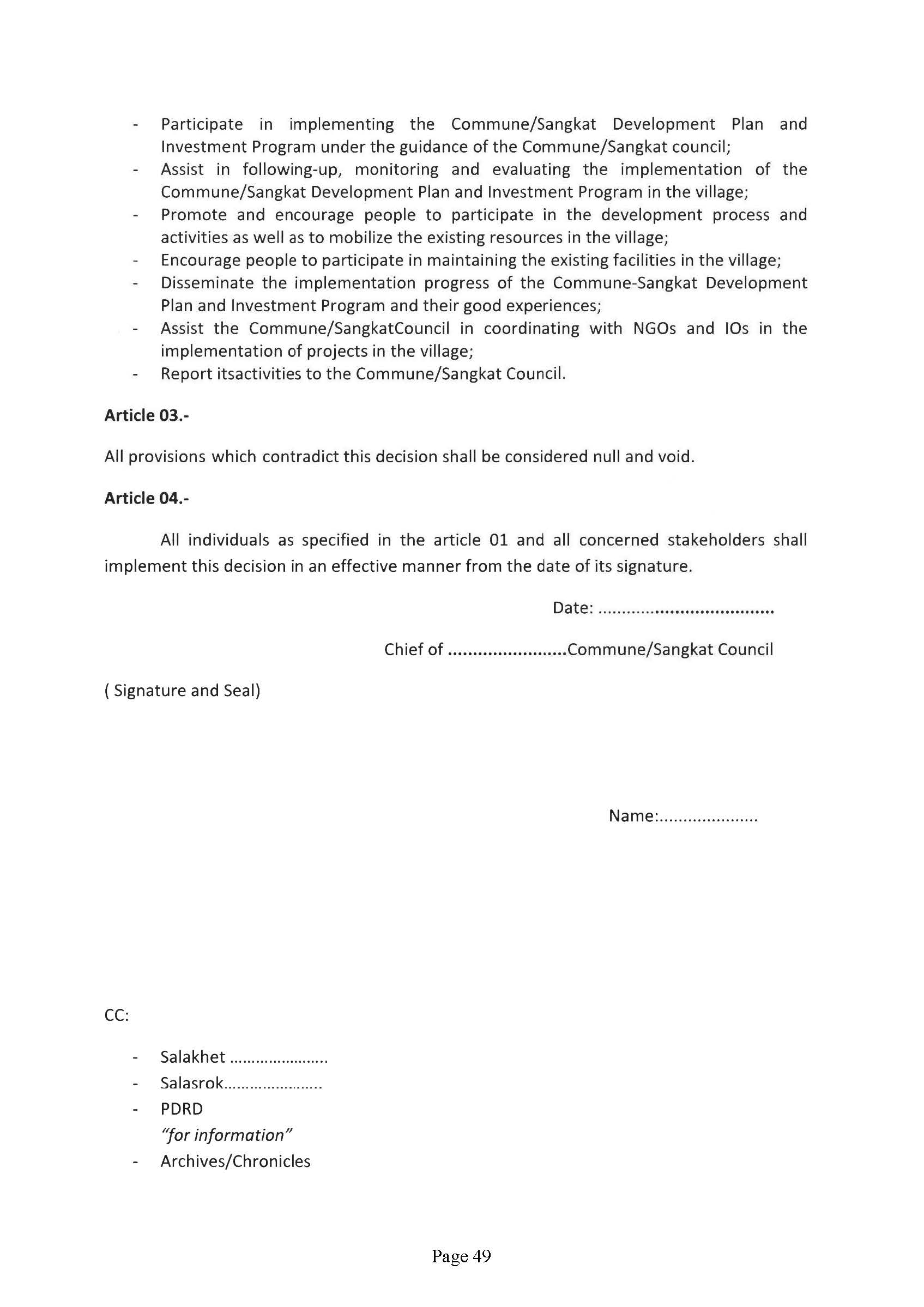 Guidebook on The Development of Model Village Page 53