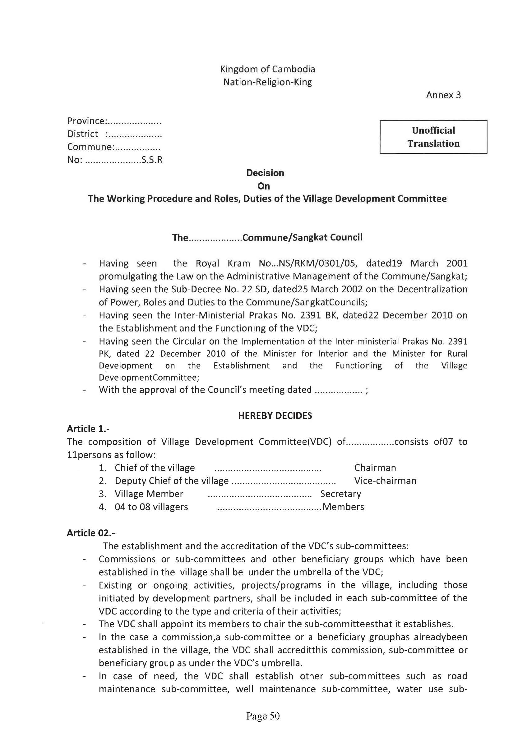 Guidebook on The Development of Model Village Page 54