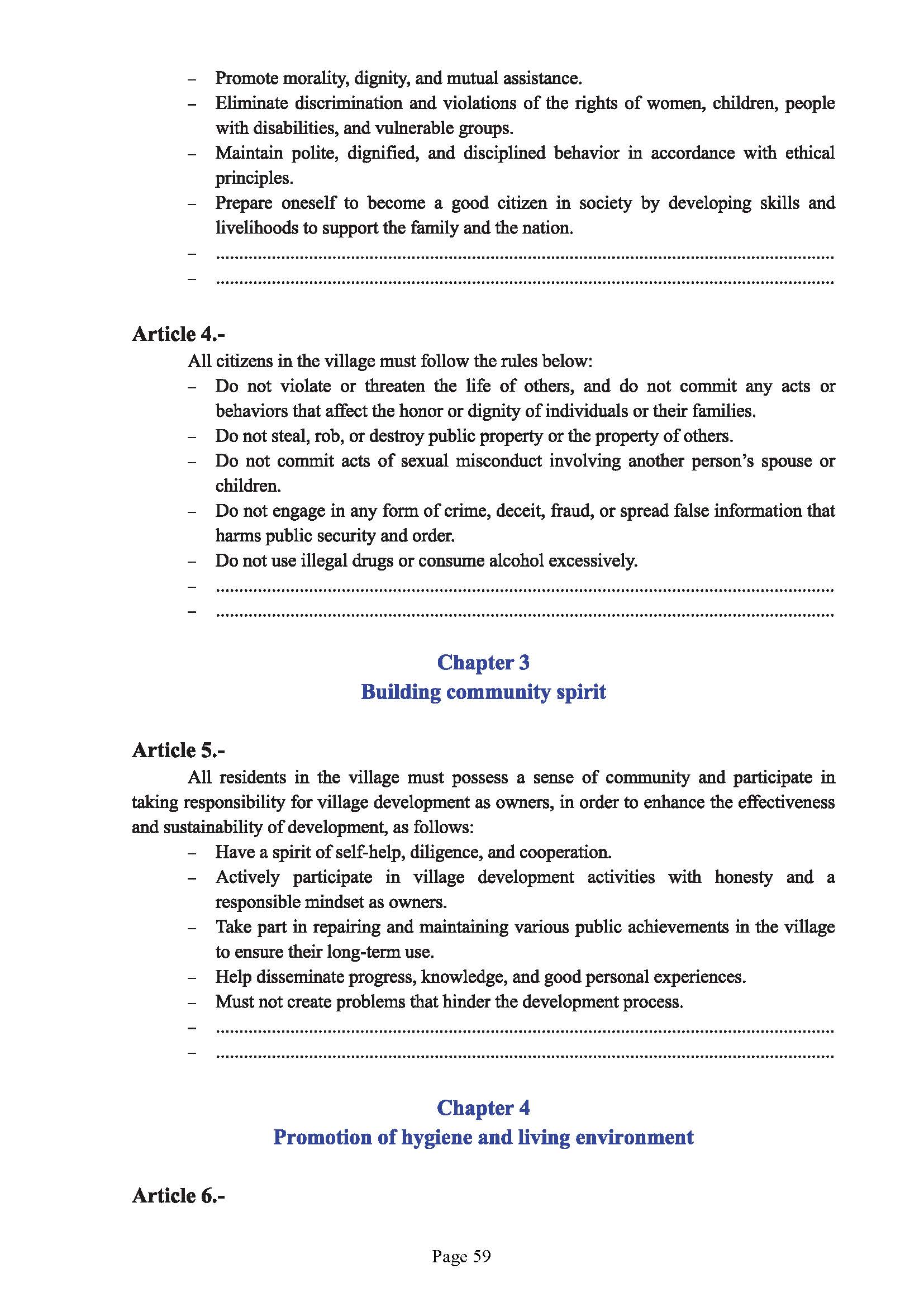 Guidebook on The Development of Model Village Page 63