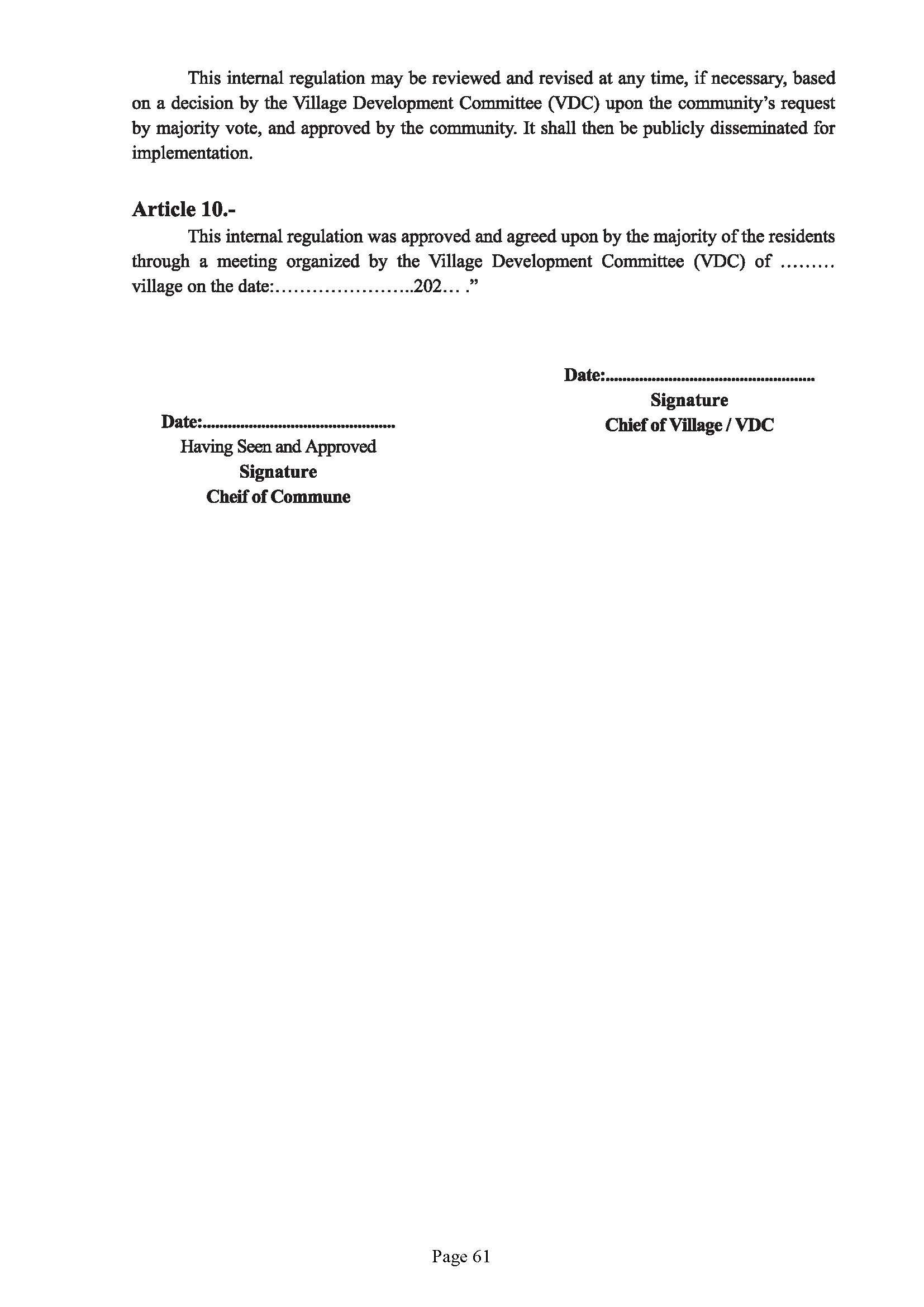 Guidebook on The Development of Model Village Page 65