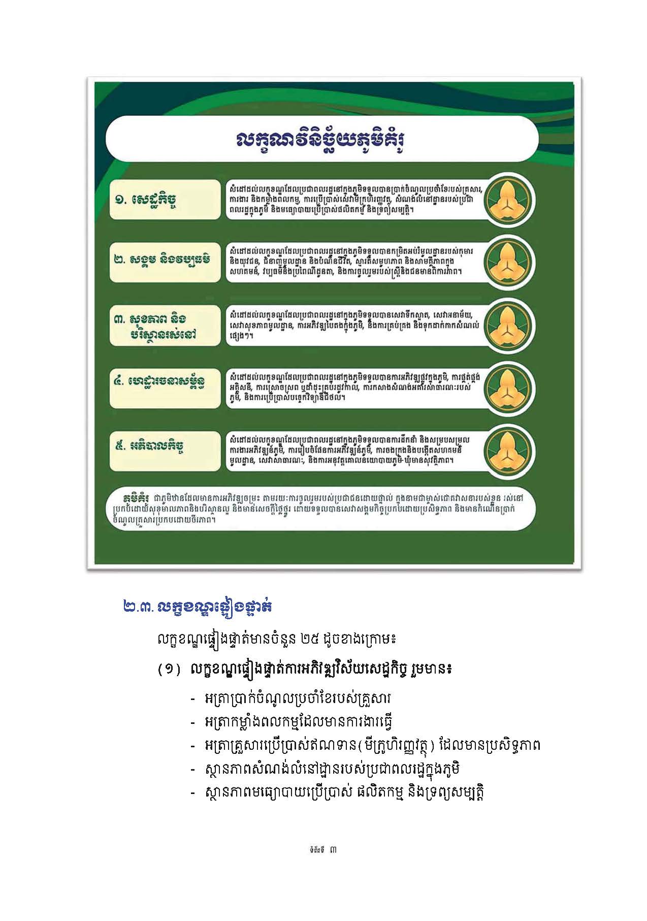 សៀវភៅណែនាំ ស្ដីពី ការអភិវឌ្ឍគូមិគំរូ Page 08