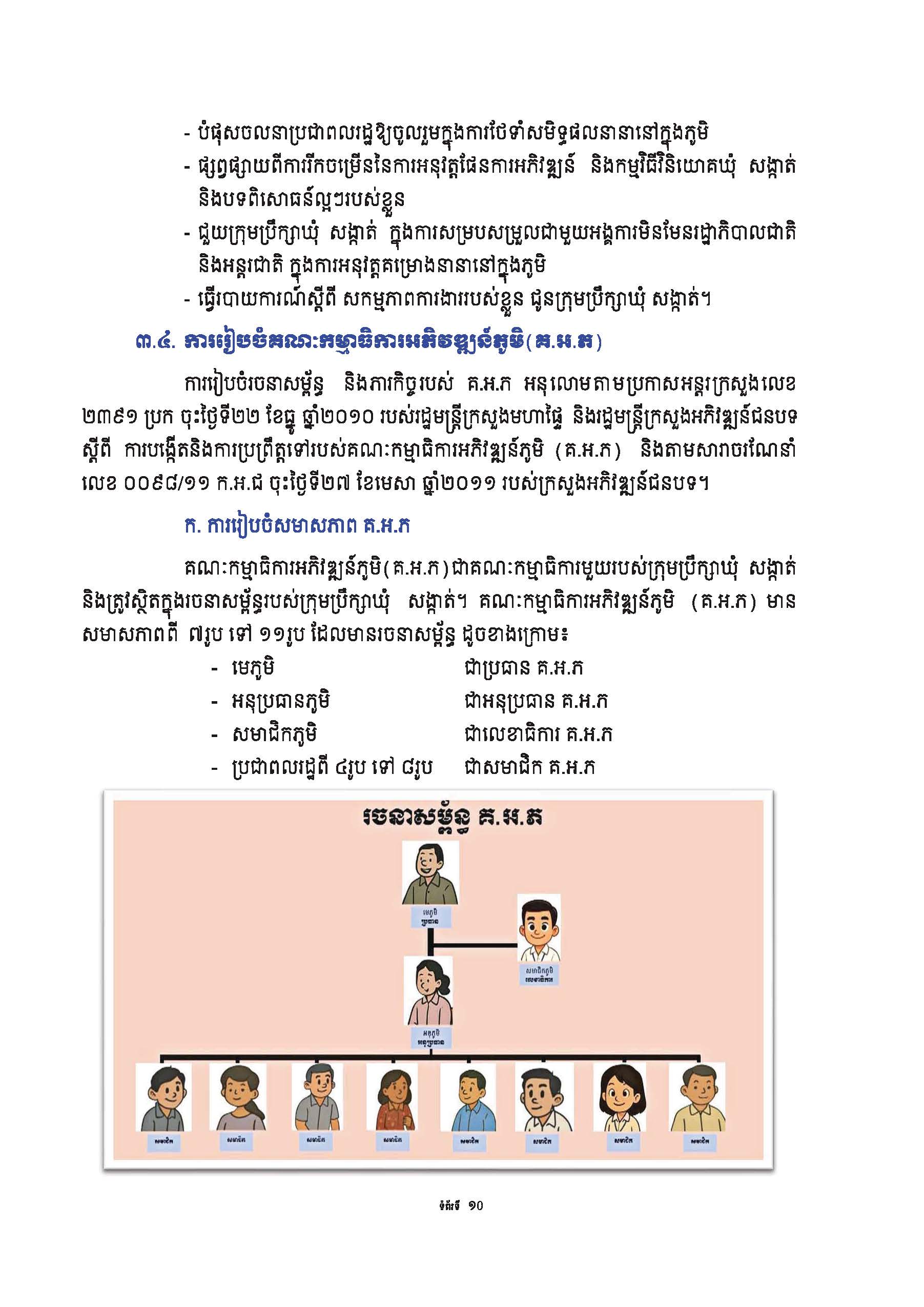 សៀវភៅណែនាំ ស្ដីពី ការអភិវឌ្ឍគូមិគំរូ Page 15