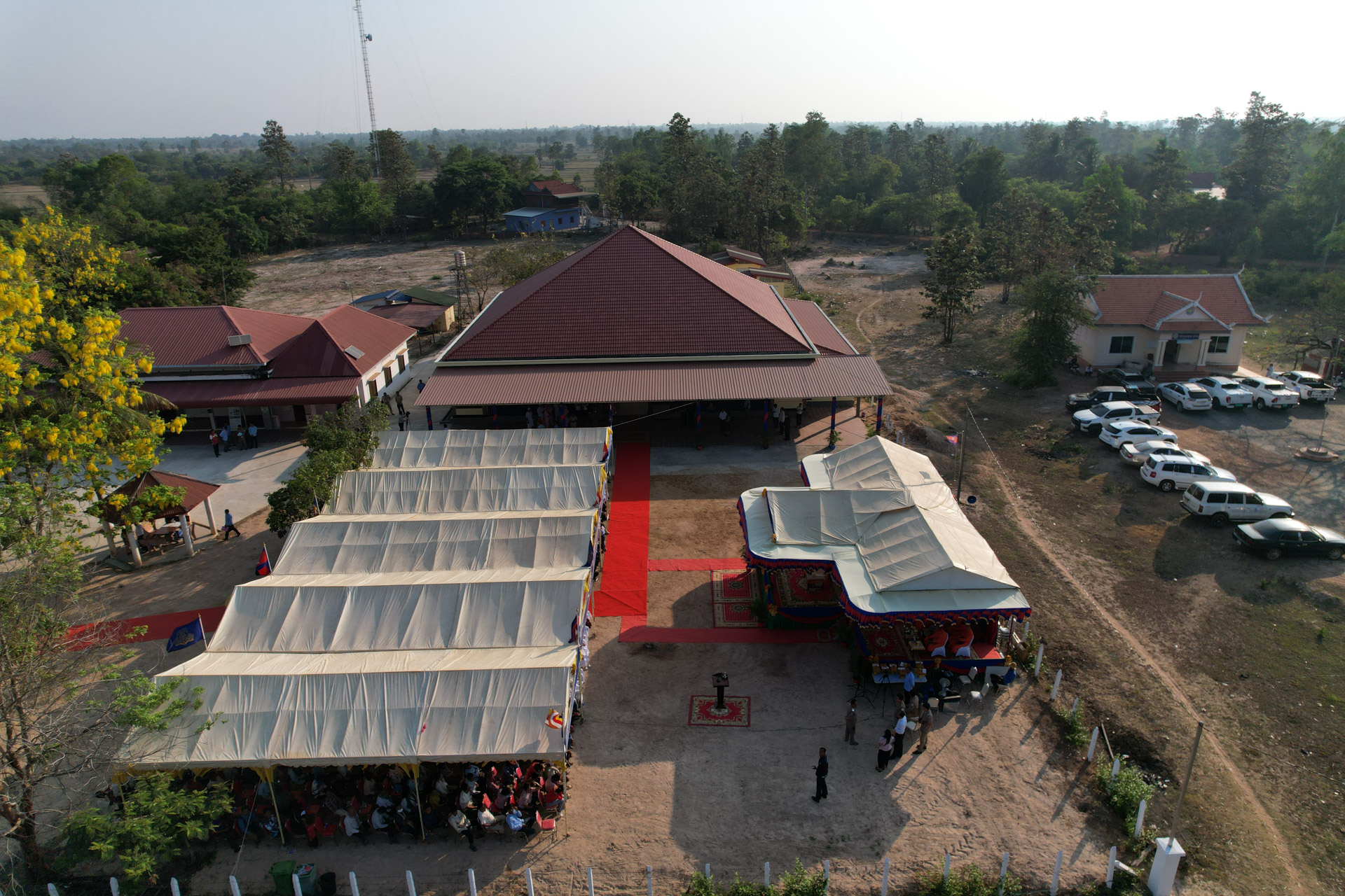 អបអរសាទរពិធីសម្ពោធដាក់ឱ្យប្រើប្រាស់ជាផ្លូវអគារមណ្ឌលសុខភាពក្រាំងល្វា ស្ថិតនៅឃុំក្រាំងល្វា ស្រុកសាមគ្គីមានជ័យ ខេត្តកំពង់ឆ្នាំង 121 DSC 7276DJI 0706