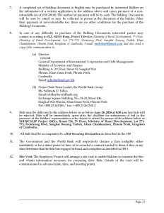 Invitation for Bids RW03 CSLEP Page 2