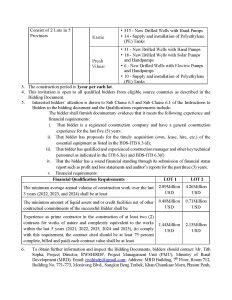 Invitation Advertisement for Bid CW 07 Page 2