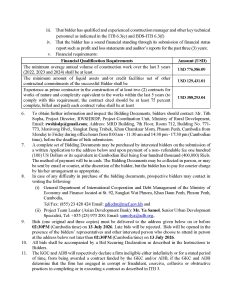 Invitation Advertisement for Bid CW 09 Page 2