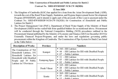 Invitation Advertisement for Bid CW 10 Page 1