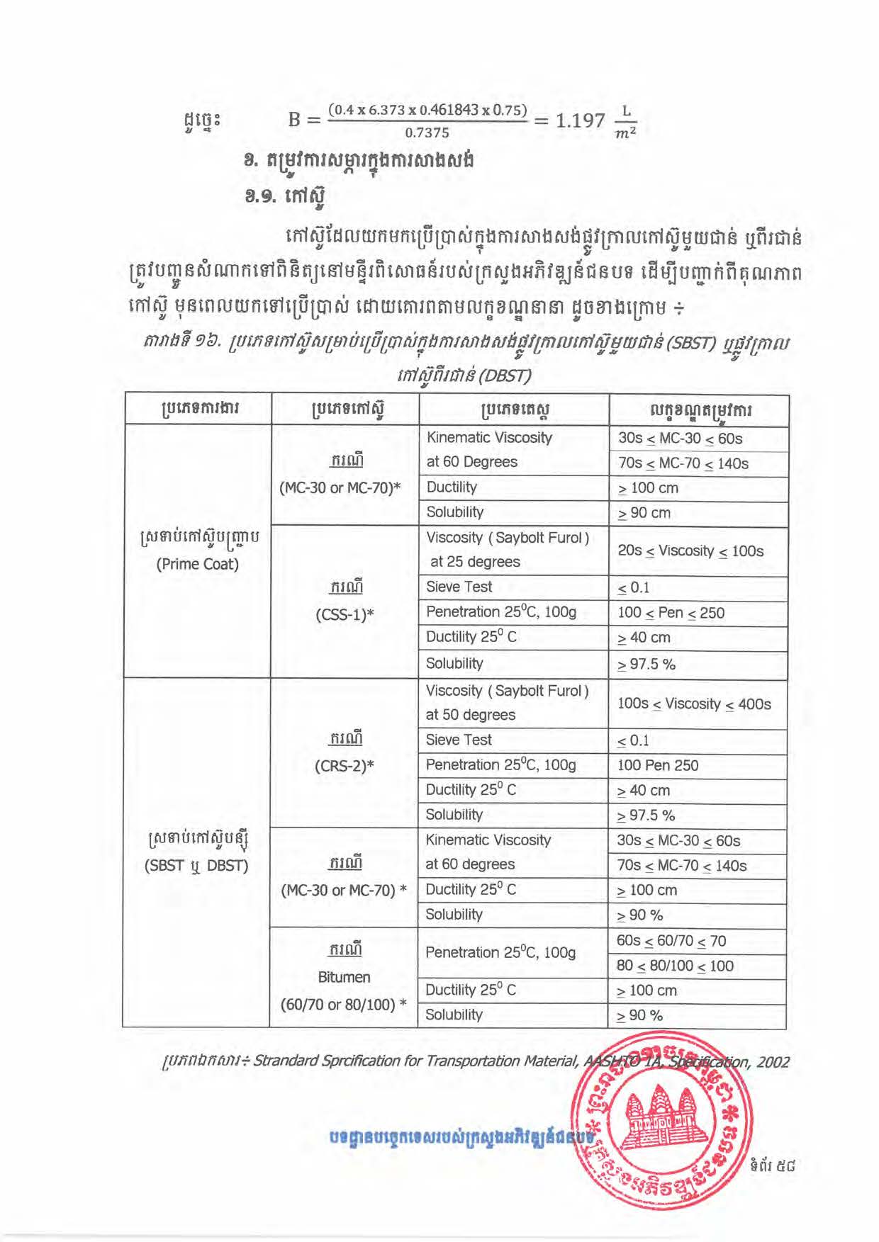 បទដ្ឋានបច្ចេកទេសផ្លូវជនបទ ឆ្នាំ២០២៤ ផ្លូវការ Page 076