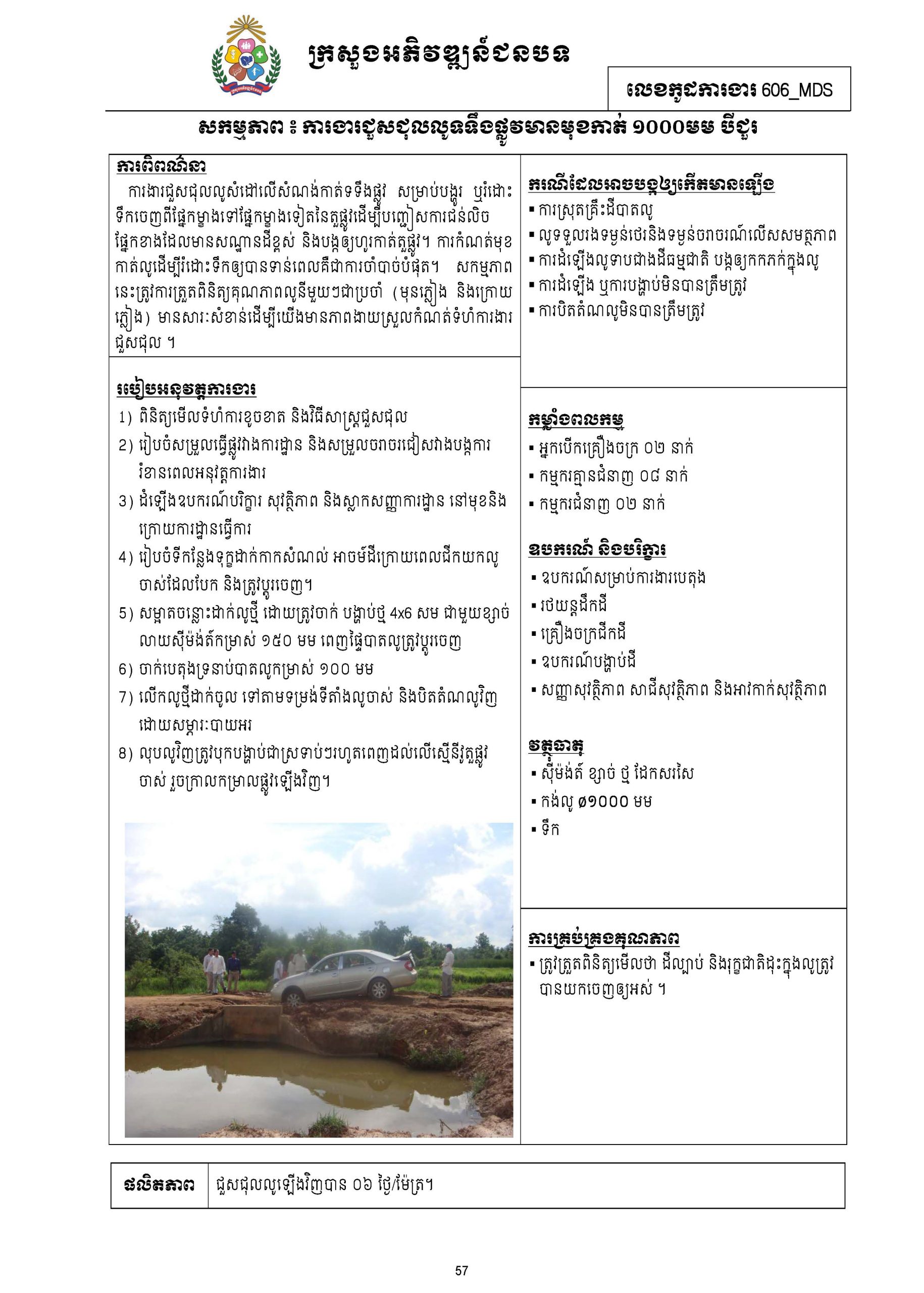 សៀវភៅកូដការងារសម្រាប់ការងារថែទាំប្រចាំ រៀបចំឆ្នាំ២០២០ Page 070 scaled