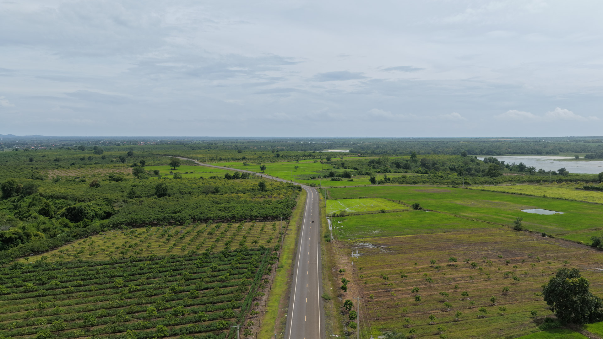 ឯកឧត្តម ឆាយ ឫទ្ធិសែន ដឹកនាំមន្ដ្រីបច្ចេកទេសអញ្ជើញចុះពិនិត្យជាក់ស្ដែងស្ថានភាពផ្លូវចំនួន ១ខ្សែ នៅក្នុងខេត្តកំពង់ធំ និងពិនិត្យផ្លូវរងផលប៉ះពាល់ដោយសារគ្រោះធម្មជាតិចំនួន ២ទីតាំង នៅក្នុងខេត្តកំពង់ចាម និងខេត្តត្បូងឃ្មុំ 33 DJI 20260819150300 0115 D